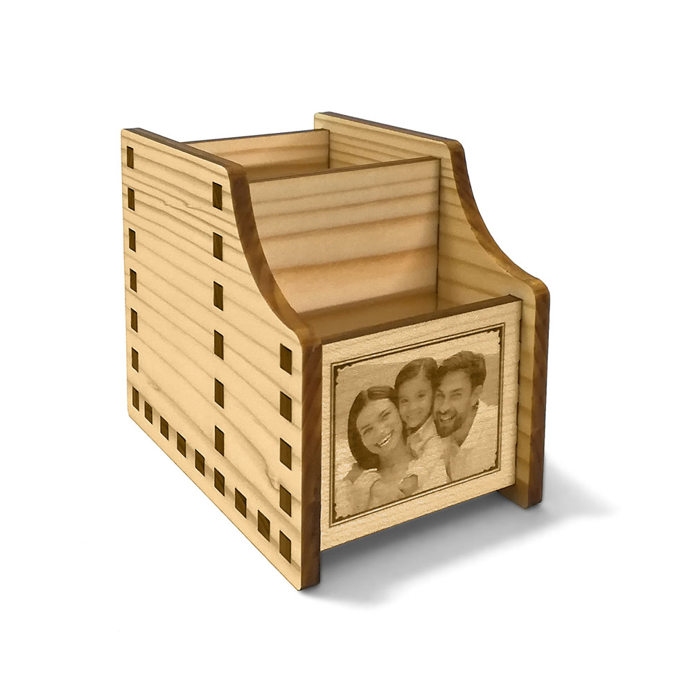 Organizer in legno con dedica personalizzata